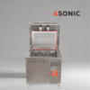 ASONIC IND-2000 Pneumatisches Hochleistungs-Ultraschall-Reinigungssystem mit automatischem pneumatischen Lift für große Werkzeuge und Maschinen.