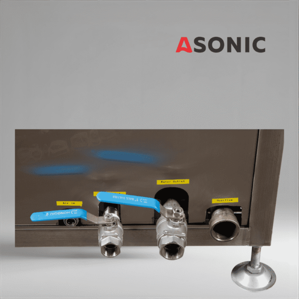 ASONIC IND-2000 Pneumatisches Ultraschallbad, Hochleistungssystem mit Lift für die Reinigung übergroßer Industrieteile