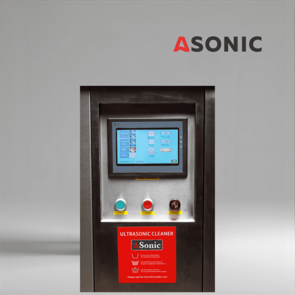 ASONIC IND-2000 Pneumatisches Industrie-Ultraschall-Reinigungssystem mit großer Wanne und pneumatischem Lift für schwergewichtige Teile.