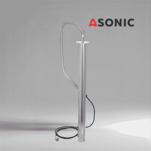 ASONIC IND-ROD Ultraschall-Tauchstab, langlebige Edelstahlkonstruktion für industrielle Ultraschall-Reinigungssysteme und -Anwendungen.