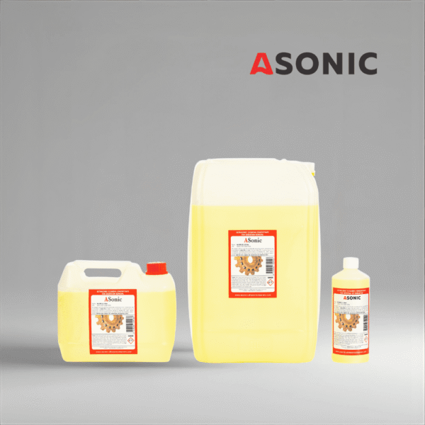 ASONIC AS-OXI - Ultraschall-Rost- und Oxidationsentferner ASonic AS-OXI-1 ASonic AS-OXI-5 ASONIC AS-OXI Reinigungsmittel in 1L, 5L und 25L Kanistern zur Entfernung von Rost und Oxidation.