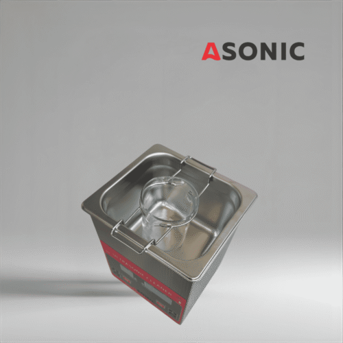 ASONIC BEAKER-PRO Ultraschall-Reinigungsbecher mit strapazierfähigem Glasdesign