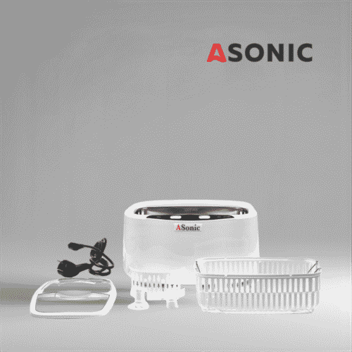 ASONIC HOME-2500 Ultraschallreinigungsgerät, vielseitiges Gerät für Gläser, Schmuck und Haushaltsgeräte.
