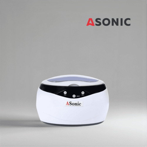 ASONIC HOME-650 Ultraschallreiniger, konzipiert für den täglichen Gebrauch zu Hause, kompaktes Gerät für Schmuck und Brillen.