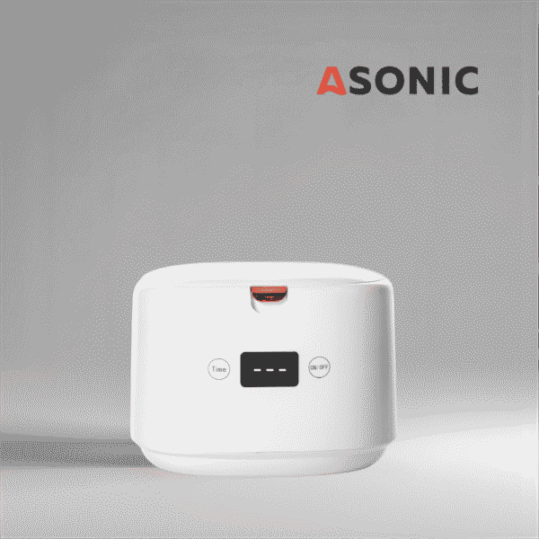 ASONIC HOME-dent Ultraschallreiniger für zahnmedizinische Instrumente, Schmuck und kleine Accessoires, kompakt und effizient.