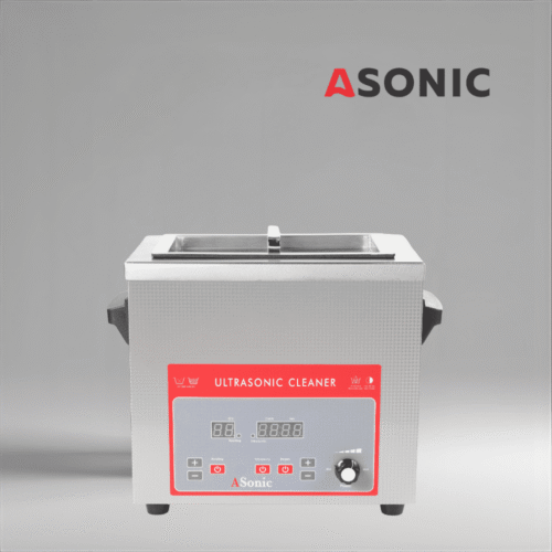 ASONIC 4L Ultraschallreiniger mit Edelstahldeckel für den professionellen industriellen Einsatz.