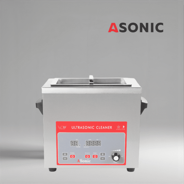 ASONIC 4L Ultraschallreiniger mit Edelstahldeckel für den professionellen industriellen Einsatz.