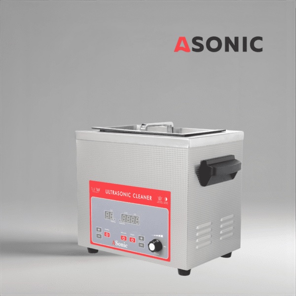 ASONIC IND-40 Industrie-Ultraschallbad, langlebige Edelstahlwanne für Labore, Werkstätten und Kliniken.