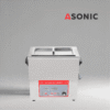 ASONIC-IND-80-40kHz-2 ASONIC IND-80 Edelstahl-Ultraschallreinigungsgerät, gebaut für die Präzisionsreinigung empfindlicher Gegenstände.