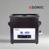 ASONIC MED 7L Ultraschallreiniger mit Deckel - Medical Series ASONIC MED 7L schwarzes Ultraschallreinigungsgerät mit geschlossenem Deckel für zahnmedizinische und medizinische Anwendungen