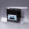 Offene Silent Box mit einem 7L ASONIC Ultraschallreiniger für leise und effiziente Reinigungsanwendungen.