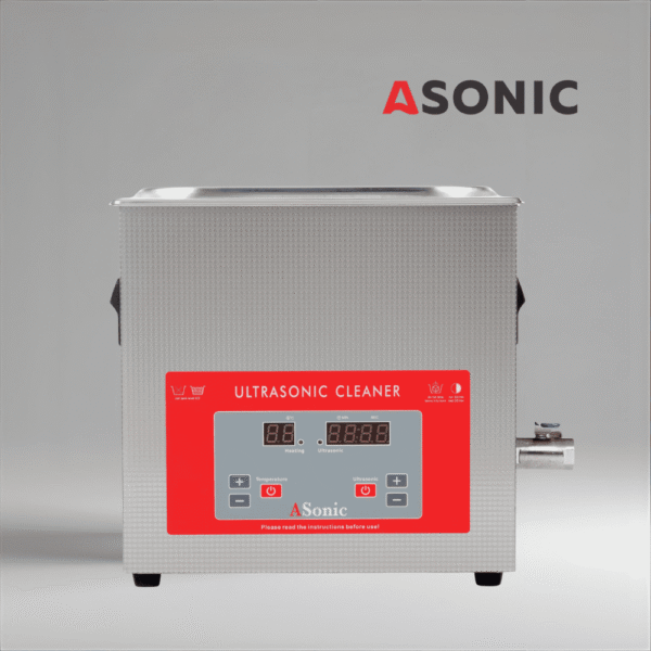 ASONIC PRO 10L Ultraschallreiniger mit Deckel - Semi-Professionell ASONIC PRO 10L Edelstahl-Ultraschallreinigungsgerät mit geschlossenem Deckel für die semiprofessionelle Reinigung