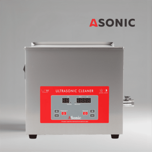 ASONIC PRO 15 L Edelstahl-Ultraschallreinigungsgerät mit geschlossenem Deckel für große semiprofessionelle Reinigungsaufgaben