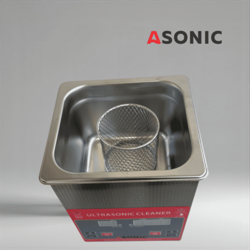 ASONIC ROUND-BASKET Edelstahl-Drahtkorb für Ultraschallreiniger