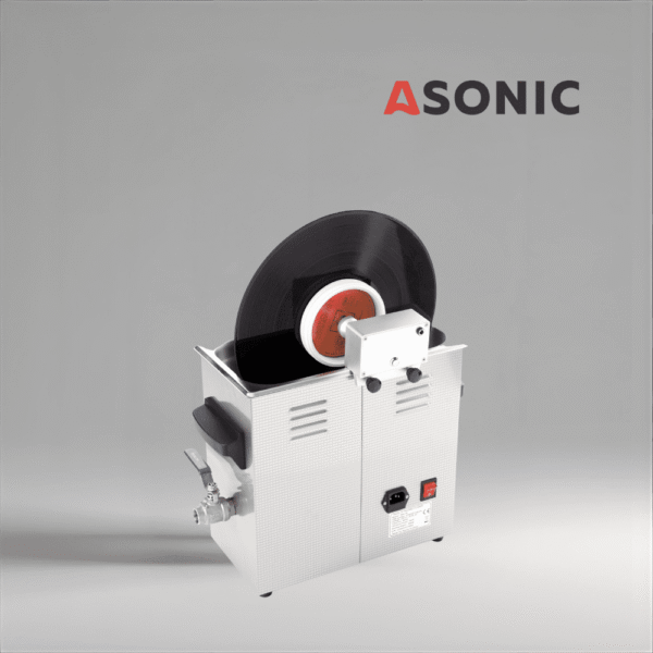 ASONIC Vinyl Cleaner-02 Ultraschallreinigungsmittel, stellt die Klarheit wieder her und entfernt Rauschen von 2 LPs.