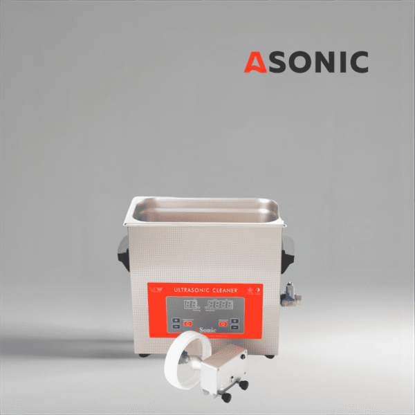 ASONIC Vinyl Cleaner-02 Ultraschalllösung, kompakte Größe zur sicheren und effektiven Reinigung von bis zu 2 Schallplatten.