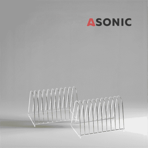 ASONIC Vinyl Hold-10 Schallplattenhalter für Ultraschallreinigungsgeräte, sichere Lösung für mehrere LPs.