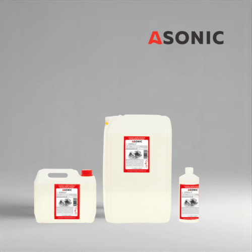 ASONIC AS-METALPASS Ultraschall-Passivierungslösung, schützt Metalle nach der Ultraschallreinigung vor Korrosion.