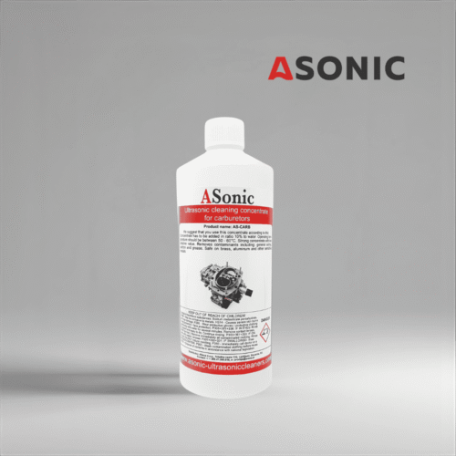 ASONIC AS-CARB-1 Ultraschall-Vergaserreinigungslösung, 1L Konzentrat für Motoren und Autoteile