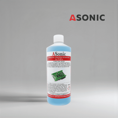 ASONIC PCB-1 Ultraschall-Reinigungsmittel, 1L Lösung für die sichere und präzise Reinigung von Leiterplatten und Elektronik.