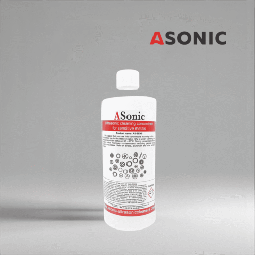 ASONIC AS-SENS-1 ultraschallsensitives Reinigungsmittel, 1L Lösung für die sichere Reinigung von zerbrechlichen Werkzeugen, Optiken und medizinischen Geräten.